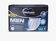 Absorvente Protetor Wellness Masculino 8 Unidades