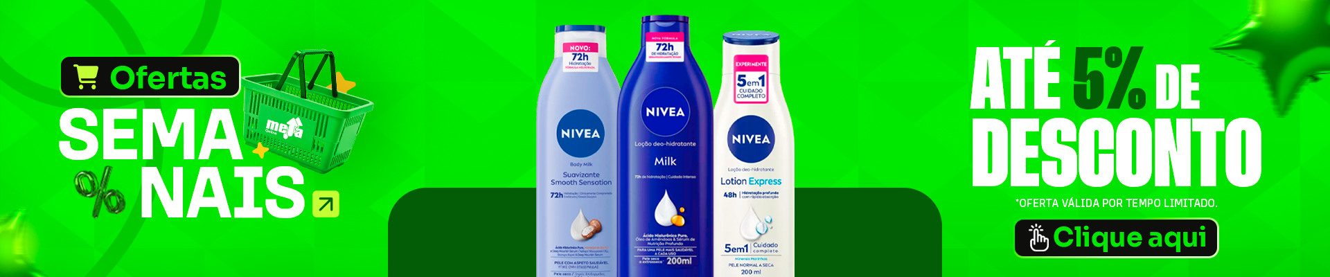 ofertas semana 4 agosto 2026 Loção Hidratante Nivea 